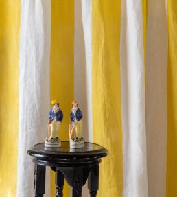 Wide Stripe Fabric by Molly Mahon Yellow