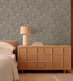 Wild Blackthorn Wallpaper by Coordonne Silver