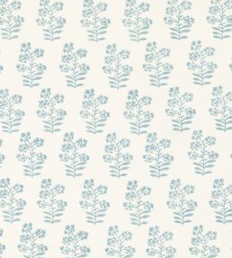 Wild Flower Fabric by Baker Lifestyle Soft Blue