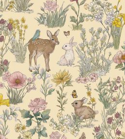 Wonderland Wallpaper by Eijffinger Clotted Cream