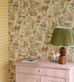 Wonderland Wallpaper by Eijffinger Clotted Cream