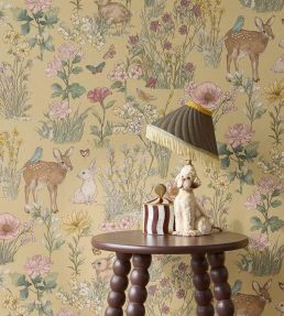 Wonderland Wallpaper by Eijffinger Ochre