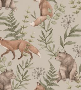 Wild Forest Wallpaper by Borastapeter Almond