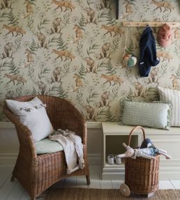 Wild Forest Wallpaper by Borastapeter Almond