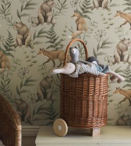 Wild Forest Wallpaper by Borastapeter Almond