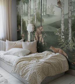 Wild Forest Mural by Borastapeter Moss