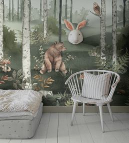 Wild Forest Mural by Borastapeter Moss