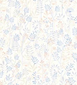 Wild Garden Wallpaper by Casadeco Bleu Ciel