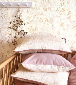 Wild Garden Wallpaper by Casadeco Rose Nude