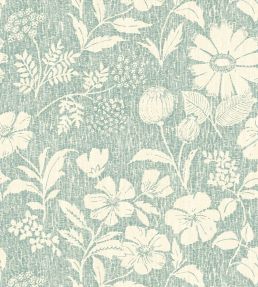 Wild Meadow Wallpaper by George & Minnie Aqua