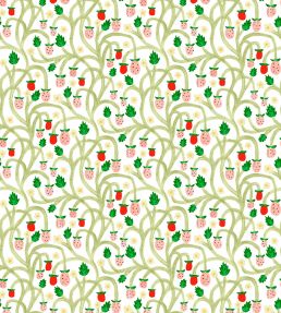 Wild Strawberries Wallpaper by DADO 01 With Cream