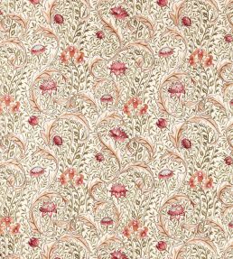 Wild Tulip & Vine Embroidery Fabric by Morris & Co Rose/Bayleaf