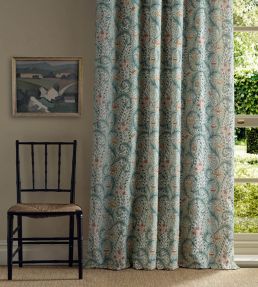 Wild Tulip & Vine Fabric by Morris & Co Bayleaf/Ochre