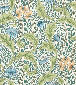Wild Tulip & Vine Wallpaper by Morris & Co Nettle/Woad