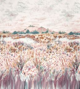 Wildbloom Fabric by Clarke & Clarke Mineral/Blush