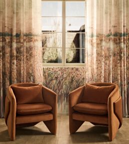 Wildbloom Fabric by Clarke & Clarke Mineral