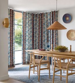 Wilder Fabric by Jane Churchill Indigo