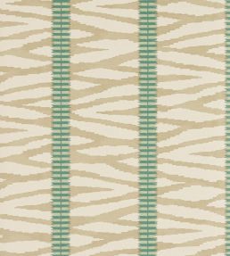 Wilder Wallpaper by Jane Churchill Taupe/Aqua