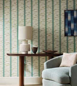 Wilder Wallpaper by Jane Churchill Red