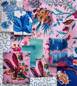 Wilderness Fabric by Harlequin Lapis/Carnelian/Ruby