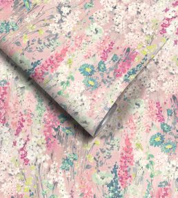 Wilderness Wallpaper by Woodchip & Magnolia Shell Pink