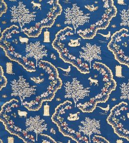 Wildflower Meadow Fabric by Sanderson Sapphire