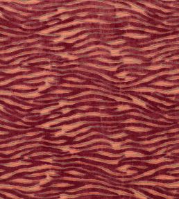 Wildstripe Fabric by Clarke & Clarke Coral