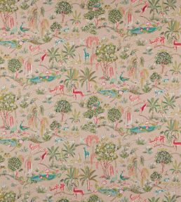 Wildwood Fabric by Jane Churchill Pink