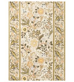 Morris & Co Wilhelmina rug Linen Mustard 127401-140200-US Linen Mustard