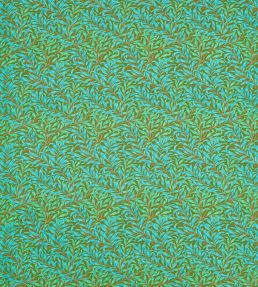 Willow Bough Fabric by Morris & Co Olive/Turquoise