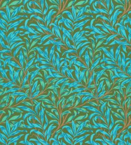 Willow Bough Wallpaper by Morris & Co Olive/Turquoise