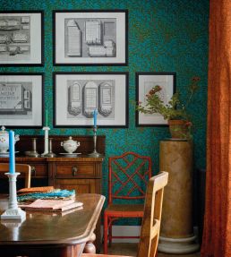 Willow Bough Wallpaper by Morris & Co Pink/Leaf Green