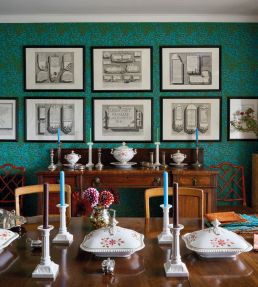 Willow Bough Wallpaper by Morris & Co Pink/Leaf Green