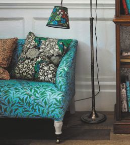 Willow Bough Fabric by Morris & Co Sky/Leaf Green