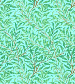 Willow Bough Wallpaper by Morris & Co Sky/Leaf Green
