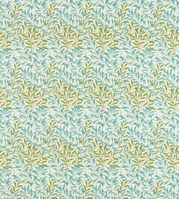 Willow Bough Outdoor Fabric by Morris & Co Nettle/Sky Blue