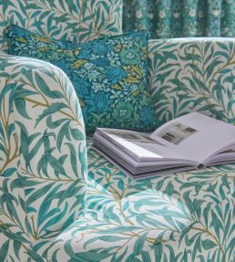 Willow Boughs Fabric by Clarke & Clarke Teal