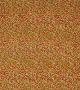 Willow Bough Fabric by Morris & Co Tomato/Olive