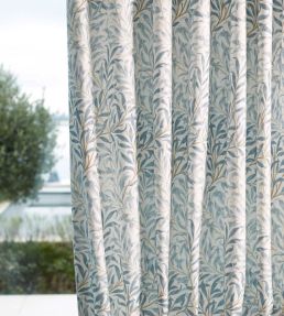 Willow Boughs Wide Width Fabric by Morris & Co Mineral Blue