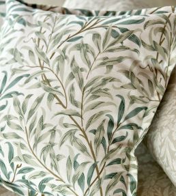 Willow Boughs Wide Width Fabric by Morris & Co Soft Teal/Mint