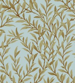 Willow Branch Wallpaper by Cole & Son Olive on Teal