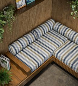 Willowbourne Fabric by Clarke & Clarke Flower/Midnight/Pebble