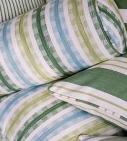 Willowbourne Fabric by Clarke & Clarke Periwinkle/Aqua/Lime