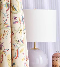 Wilson Stripe Wallpaper by Scalamandre Lavender