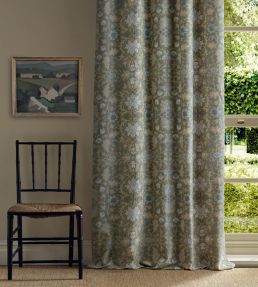 Wilton Warp Print Fabric by Morris & Co Forest