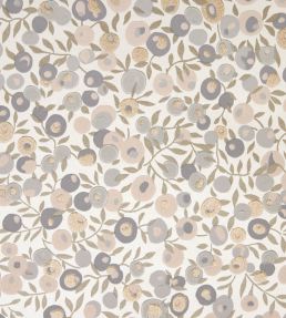 Wiltshire Blossom Wallpaper by Liberty Pewter Gold