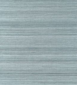 Windward Sisal Wallpaper by Thibaut Stormy Blue