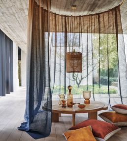 Winona Fabric by Casamance Mordore Petrole