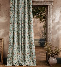 Winter Garden Fabric by Zoffany Eau De Nil