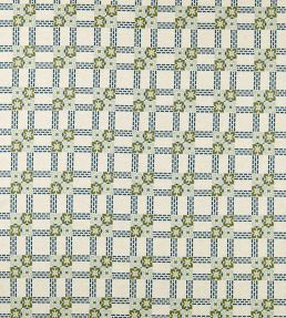 Wisley Weave Fabric by Morris & Co Indigo/Artichoke